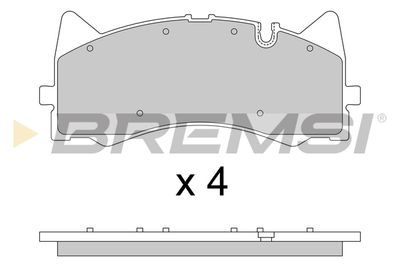 BP3781 BREMSI Комплект тормозных колодок, дисковый тормоз