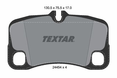 2445403 TEXTAR Комплект тормозных колодок, дисковый тормоз