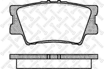 1242000BSX STELLOX Комплект тормозных колодок, дисковый тормоз