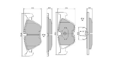 FBP1397 FREMAX Комплект тормозных колодок, дисковый тормоз