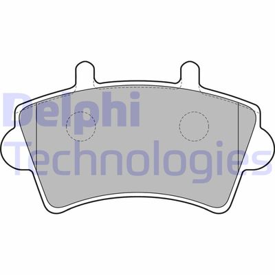 LP1746 DELPHI Комплект тормозных колодок, дисковый тормоз