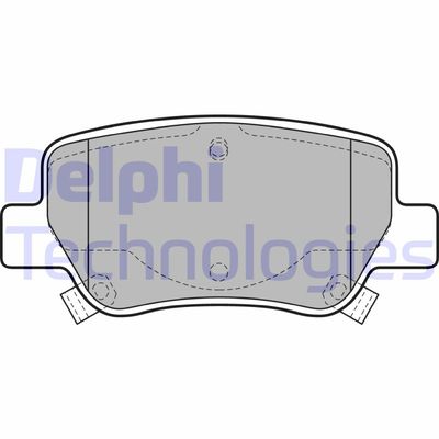 LP2206 DELPHI Комплект тормозных колодок, дисковый тормоз