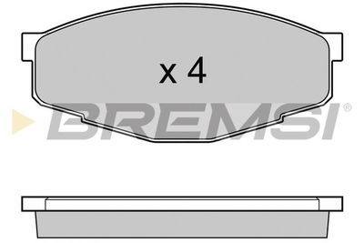 BP2232 BREMSI Комплект тормозных колодок, дисковый тормоз