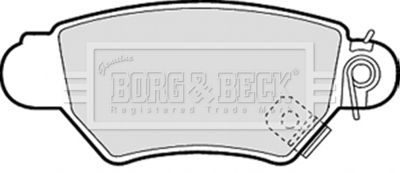BBP1688 BORG & BECK Комплект тормозных колодок, дисковый тормоз