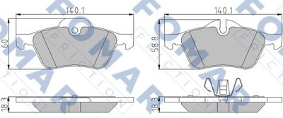 FO928981 FOMAR Friction Комплект тормозных колодок, дисковый тормоз