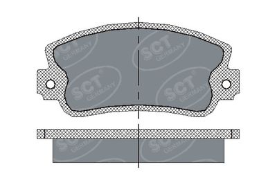 SP143PR SCT - MANNOL Комплект тормозных колодок, дисковый тормоз