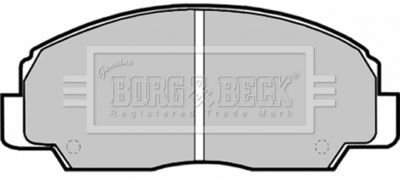 BBP1592 BORG & BECK Комплект тормозных колодок, дисковый тормоз