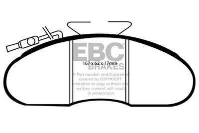 DP6333 EBC Brakes Комплект тормозных колодок, дисковый тормоз