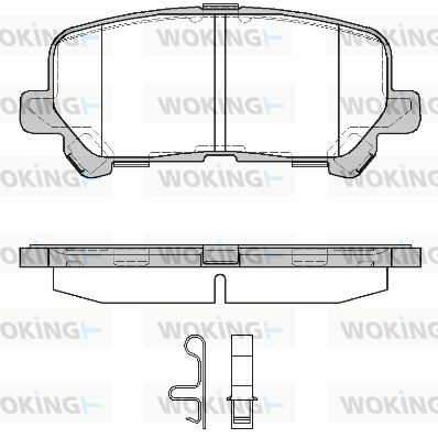 P1370302 WOKING Комплект тормозных колодок, дисковый тормоз