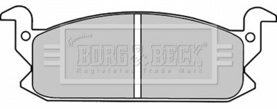 BBP1293 BORG & BECK Комплект тормозных колодок, дисковый тормоз