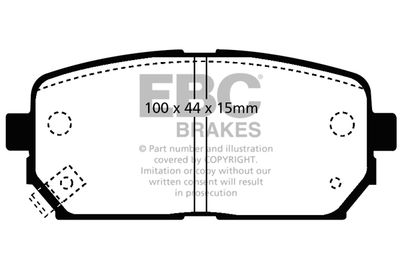 DP21810 EBC Brakes Комплект тормозных колодок, дисковый тормоз