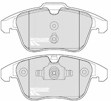 LVXL1293 MOTAQUIP Комплект тормозных колодок, дисковый тормоз