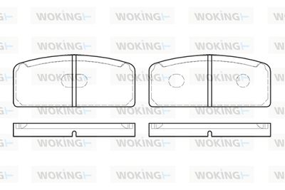 P120310 WOKING Комплект тормозных колодок, дисковый тормоз