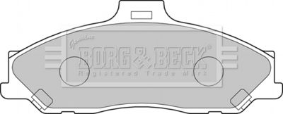 BBP1887 BORG & BECK Комплект тормозных колодок, дисковый тормоз