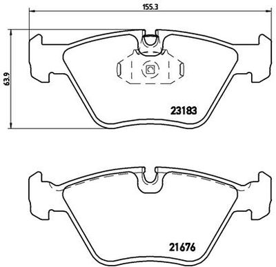 P06043X BREMBO Комплект тормозных колодок, дисковый тормоз