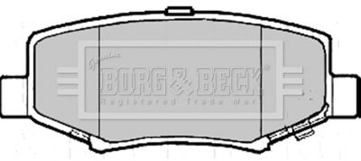 BBP2208 BORG & BECK Комплект тормозных колодок, дисковый тормоз