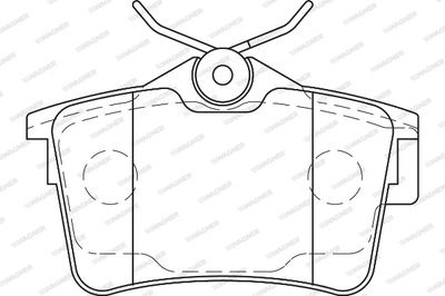WBP24765A WAGNER Комплект тормозных колодок, дисковый тормоз