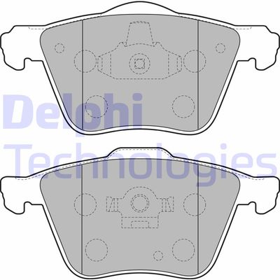 LP1821 DELPHI Комплект тормозных колодок, дисковый тормоз