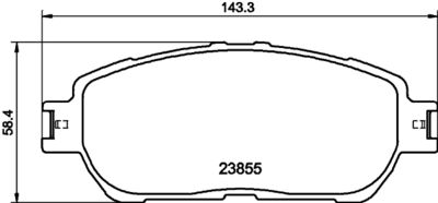 8DB355027981 HELLA PAGID Комплект тормозных колодок, дисковый тормоз