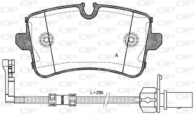 BPA134320 OPEN PARTS Комплект тормозных колодок, дисковый тормоз