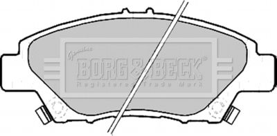 BBP2207 BORG & BECK Комплект тормозных колодок, дисковый тормоз