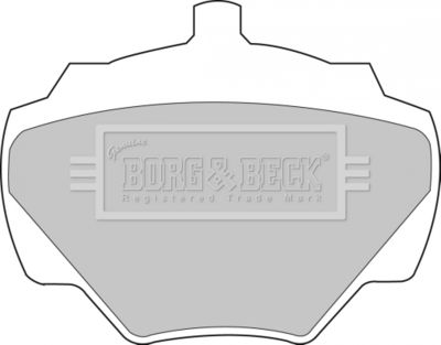 BBP1528 BORG & BECK Комплект тормозных колодок, дисковый тормоз