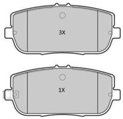 FBP1902 FREMAX Комплект тормозных колодок, дисковый тормоз