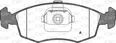BPA017210 OPEN PARTS Комплект тормозных колодок, дисковый тормоз