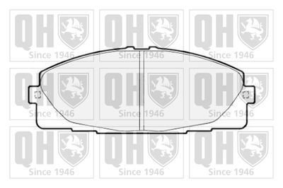 BP1725 QUINTON HAZELL Комплект тормозных колодок, дисковый тормоз