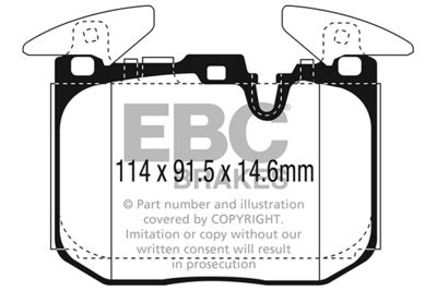 DP42303R EBC Brakes Комплект тормозных колодок, дисковый тормоз