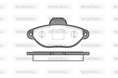 P514320 WOKING Комплект тормозных колодок, дисковый тормоз