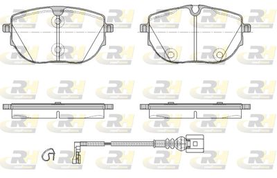 2192001 ROADHOUSE Комплект тормозных колодок, дисковый тормоз