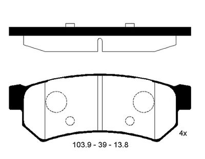 FBP4269 FI.BA Комплект тормозных колодок, дисковый тормоз