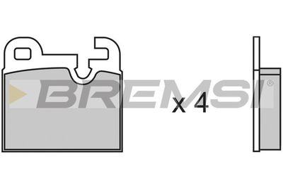 BP2145 BREMSI Комплект тормозных колодок, дисковый тормоз