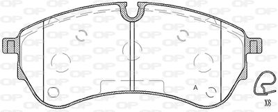 BPA183000 OPEN PARTS Комплект тормозных колодок, дисковый тормоз