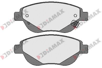 N09612 DIAMAX Комплект тормозных колодок, дисковый тормоз
