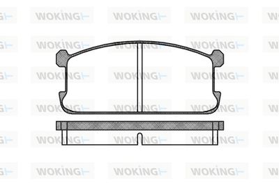 P006300 WOKING Комплект тормозных колодок, дисковый тормоз