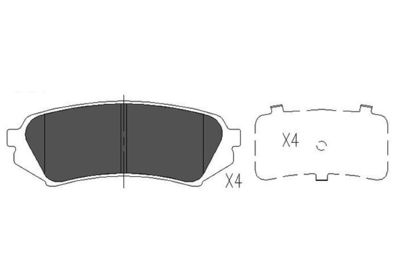KBP9118 KAVO PARTS Комплект тормозных колодок, дисковый тормоз