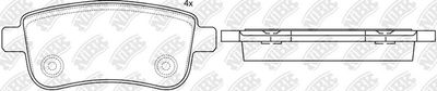 PN0381 NiBK Комплект тормозных колодок, дисковый тормоз