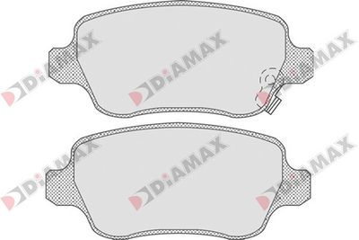 N09080 DIAMAX Комплект тормозных колодок, дисковый тормоз