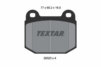 2032303 TEXTAR Комплект тормозных колодок, дисковый тормоз