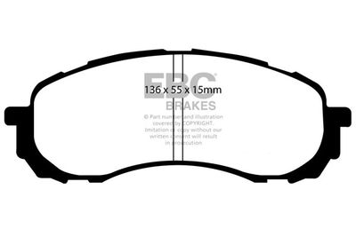 DP21492 EBC Brakes Комплект тормозных колодок, дисковый тормоз