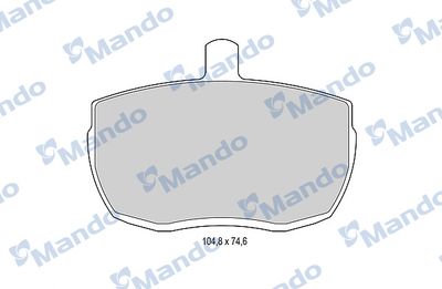 MBF015596 MANDO Комплект тормозных колодок, дисковый тормоз