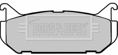 BBP1546 BORG & BECK Комплект тормозных колодок, дисковый тормоз