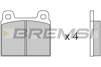 BP2011 BREMSI Комплект тормозных колодок, дисковый тормоз