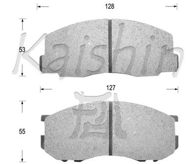 FK2026 KAISHIN Комплект тормозных колодок, дисковый тормоз