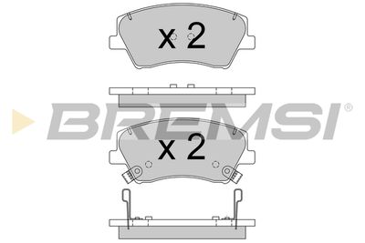 BP3766 BREMSI Комплект тормозных колодок, дисковый тормоз
