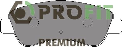 50051399 PROFIT Комплект тормозных колодок, дисковый тормоз