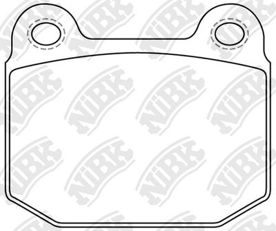 PN0226 NiBK Комплект тормозных колодок, дисковый тормоз