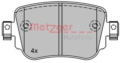 1170792 METZGER Комплект тормозных колодок, дисковый тормоз